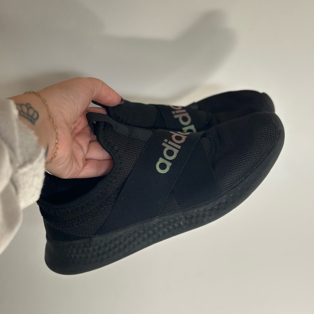 Adidas Black Slip-On Sneakers